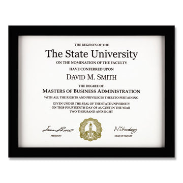 DAX® Tribeca Frame With Two-way Easel, 8.5 X 11, Black freeshipping - TVN Wholesale